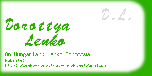 dorottya lenko business card